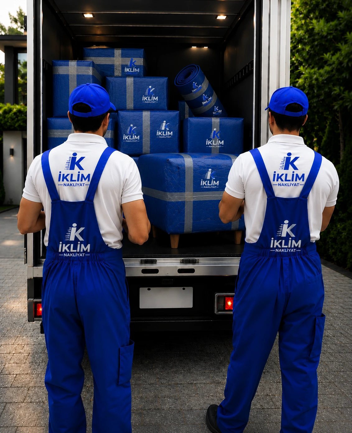 Paketlenmiş eşyaların taşıma aracına yüklenerek yeni adrese sevk edilmesi
